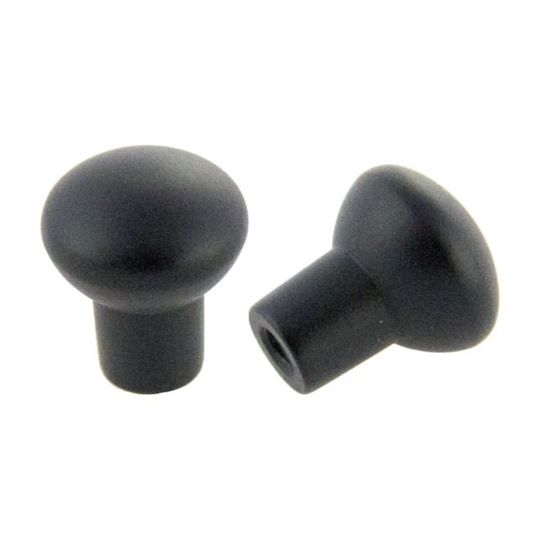 Crown Small Cabinet Knob Matte Black Finish CHK6030BK - main